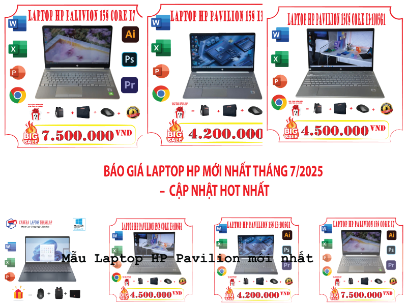 BAO GIA LAPTOP HP MOI NHAT THANG