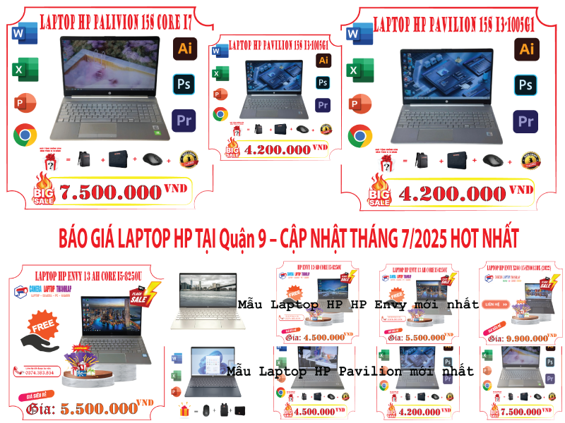 BÁO GIÁ LAPTOP HP TẠI Quận 9 – CẬP NHẬT THÁNG 7/2025 HOT NHẤT