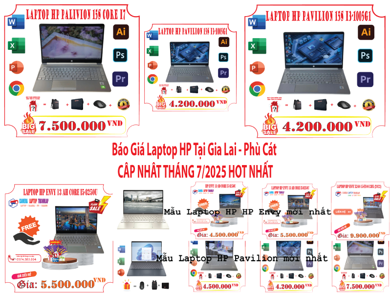 Báo Giá Laptop HP Tại Gia Lai - Phù Cát