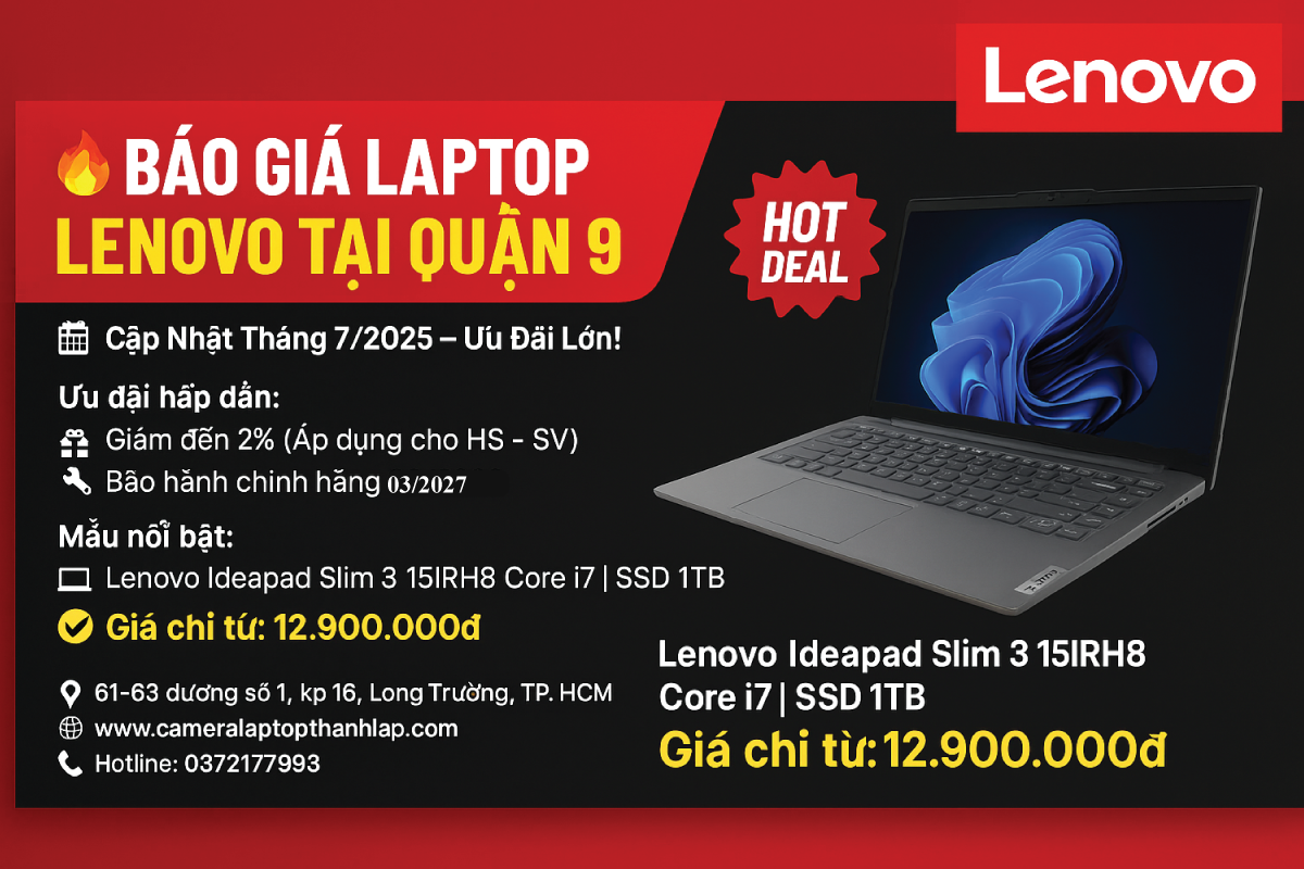 Bao Gia Laptop Lenovo Tai Q9 Cap Nhat Thang 72025 HOT NHAT