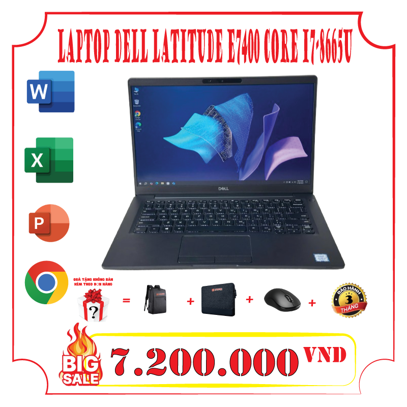 Laptop Dell Latitude E7400 Core i7-8665u