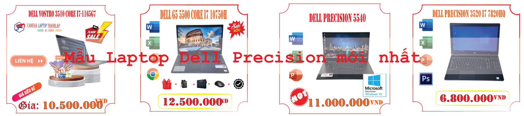 Mẫu Laptop Dell Precision mới nhất: