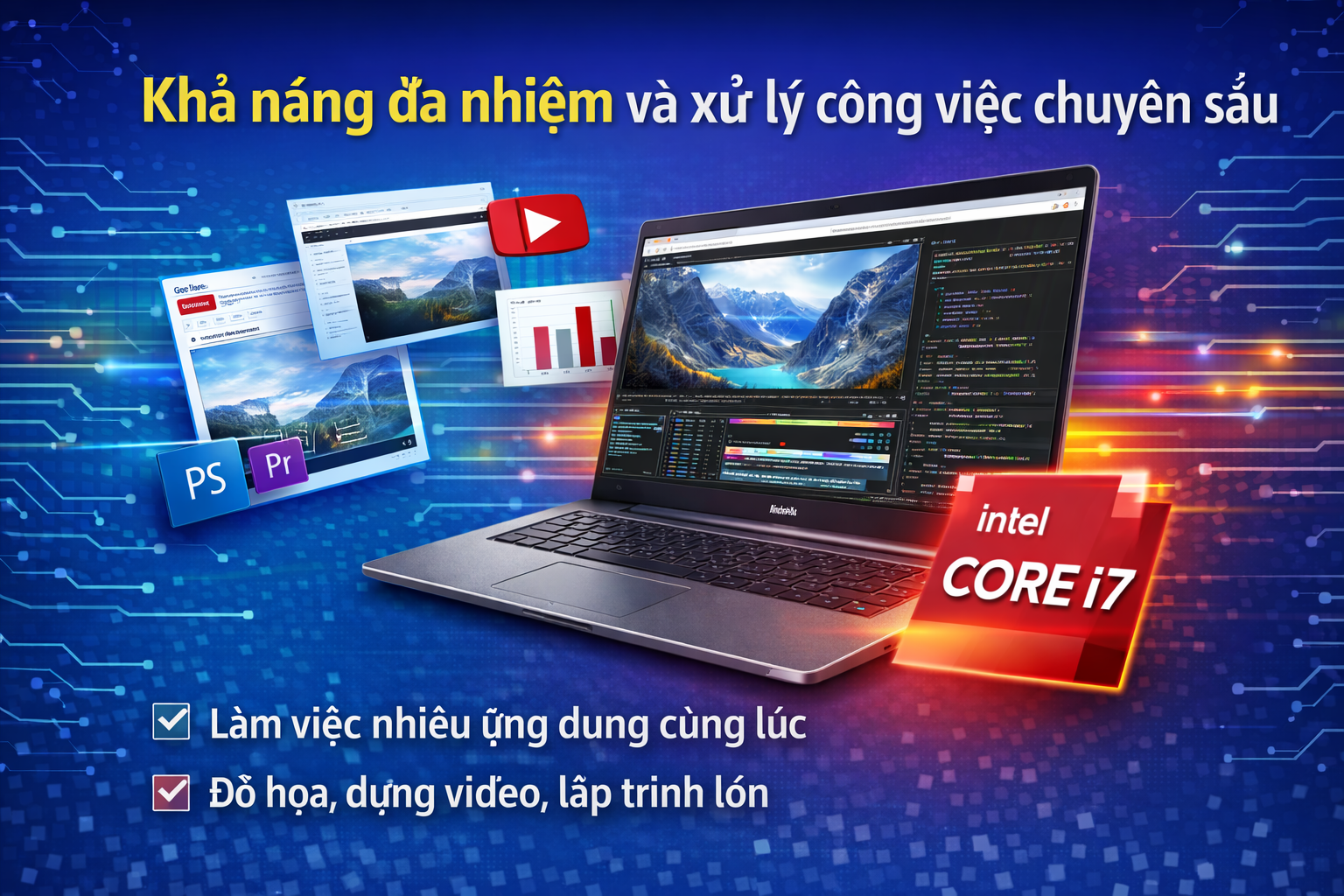 Khả năng đa nhiệm và xử lý công việc chuyên sâu