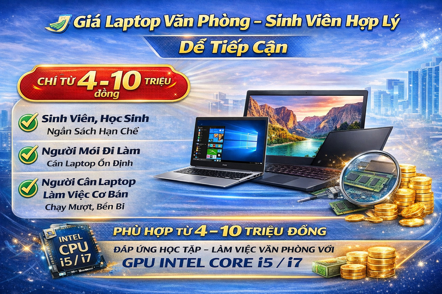 Laptop van phong sinh vien gia re