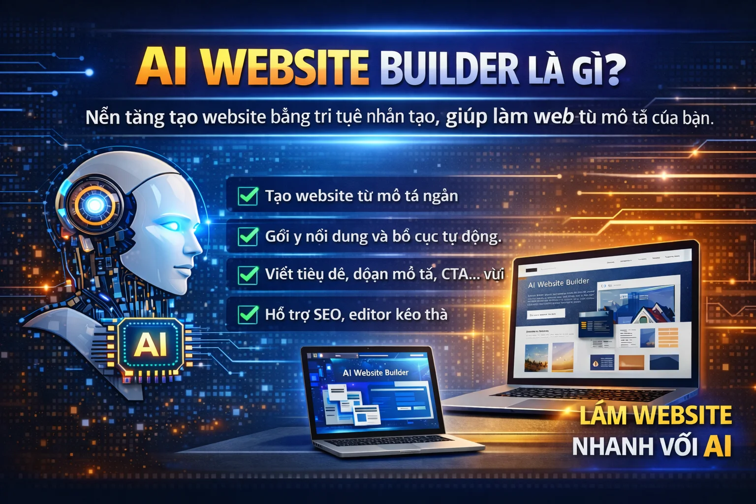 AI website builder là gì?