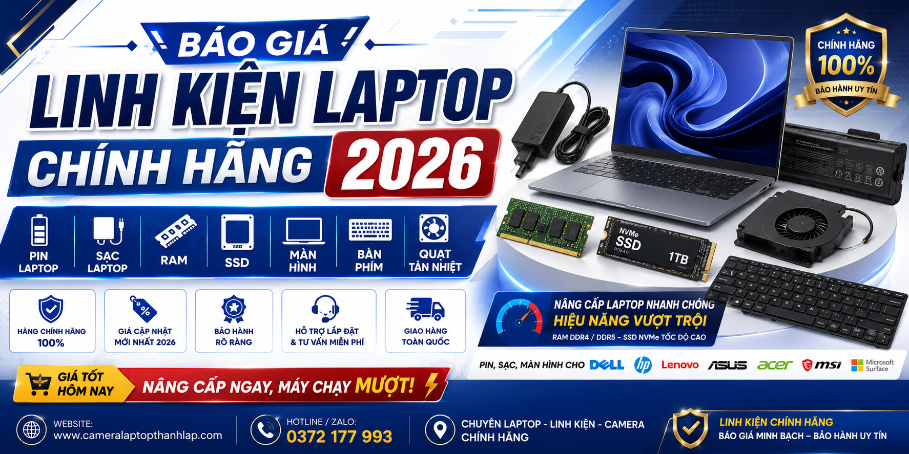 Báo Giá Linh Kiện & Phụ Kiện Chính Hãng 2026 2 Báo Giá Linh Kiện Chính Hãng 2026