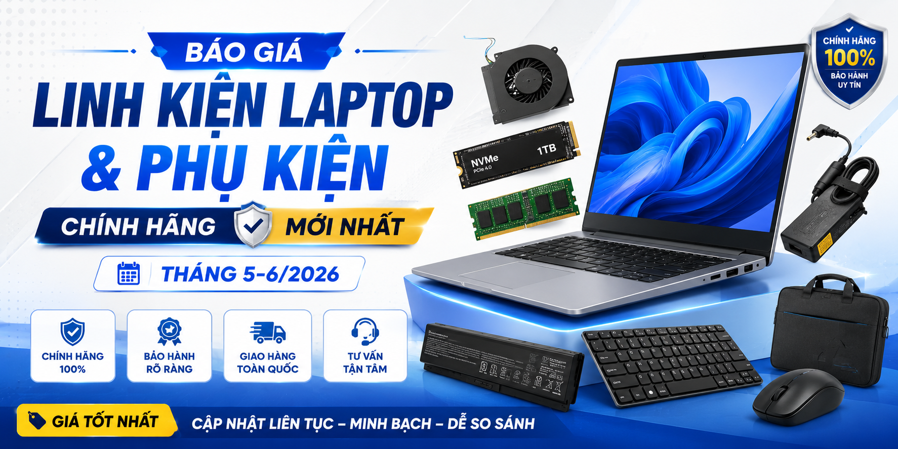 Báo Giá Linh Kiện Chính Hãng 2026