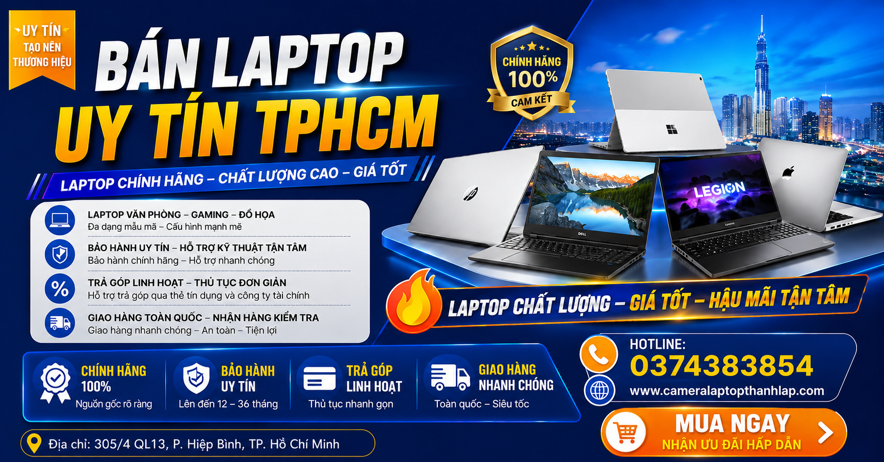 Bán Laptop Uy Tín TPHCM Laptop Chất Lượng, Giá Tốt
