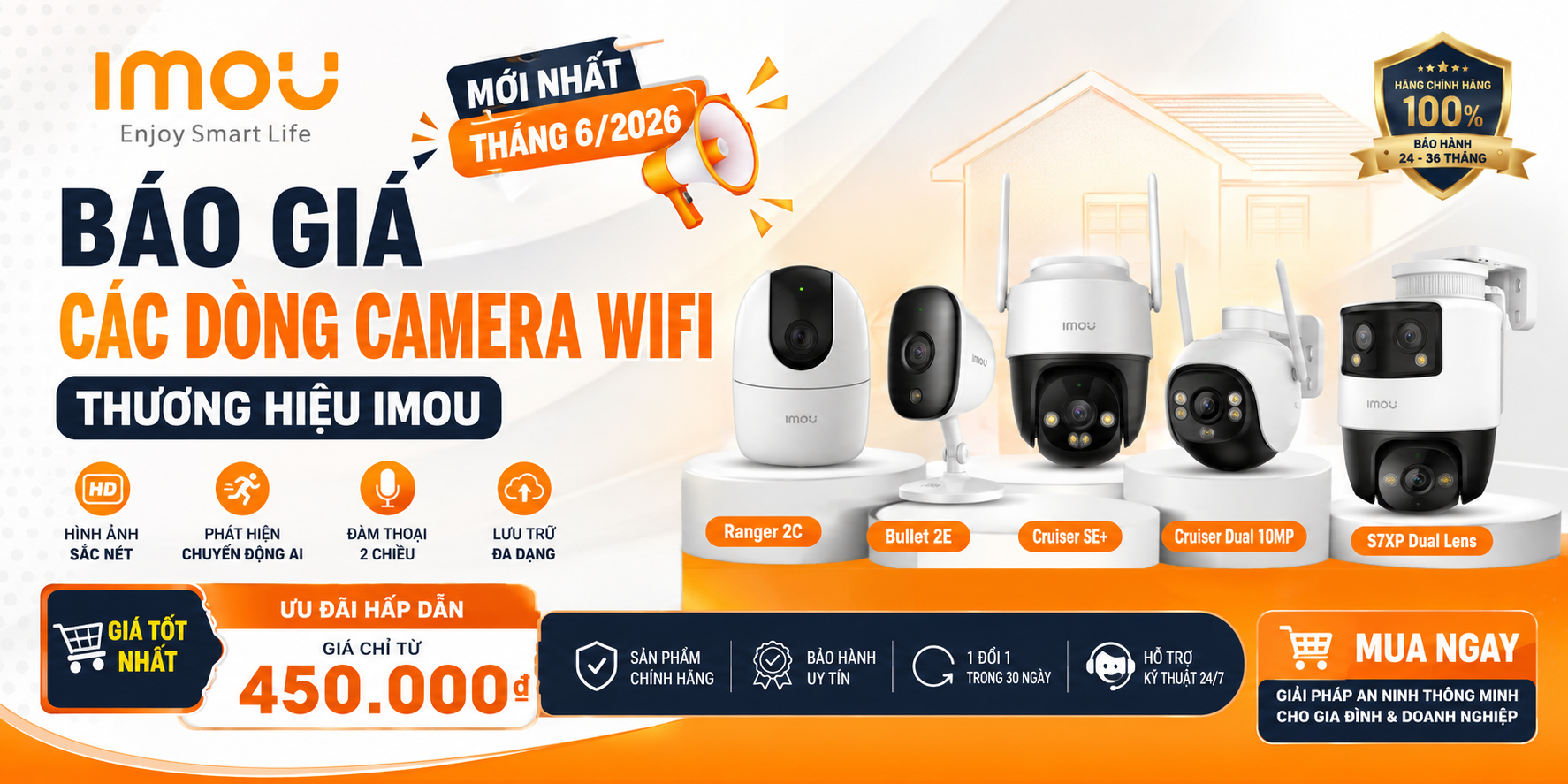 Báo Giá Các Dòng Camera Wifi Thương Hiệu Imou Mới Nhất Tháng 62026