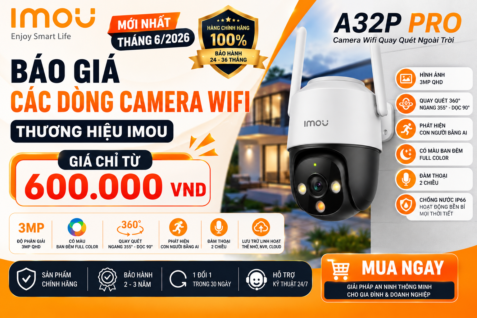 Báo Giá Camera Wifi Imou A32P PRO