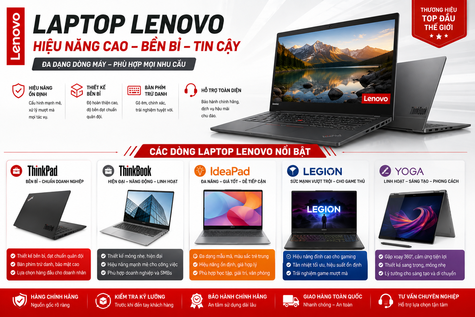 Các Dòng Laptop Bán Chạy Tại Camera Laptop Thanh Lap - Laptop Lenovo
