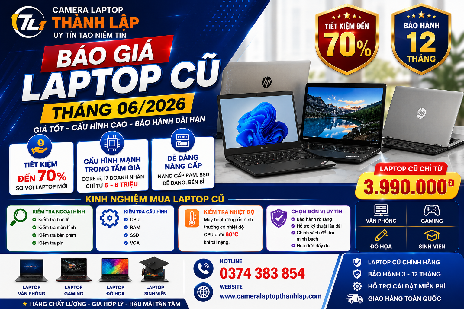 Kinh Nghiệm Chọn Mua Laptop Cũ