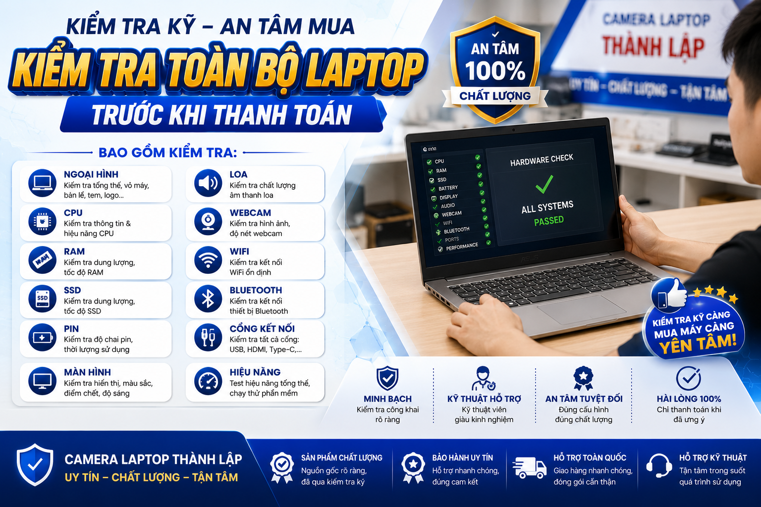 Quy Trình Mua Laptop Tại Camera Laptop Thành Lập