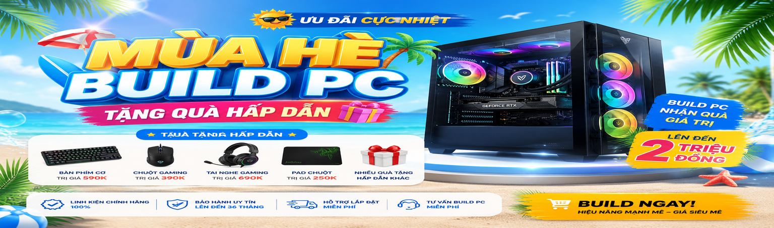 banner mùa hè build pc - tặng quà hấp dẫn