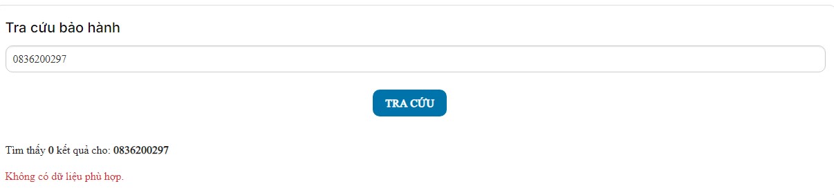 Tra Cứu & Kích Hoạt Bảo Hành Laptop 2026 | Hướng Dẫn Chi Tiết 3 Tra Cứu & Kích Hoạt Bảo Hành Laptop 2026 - Thông tin BH Không Hợp Lệ