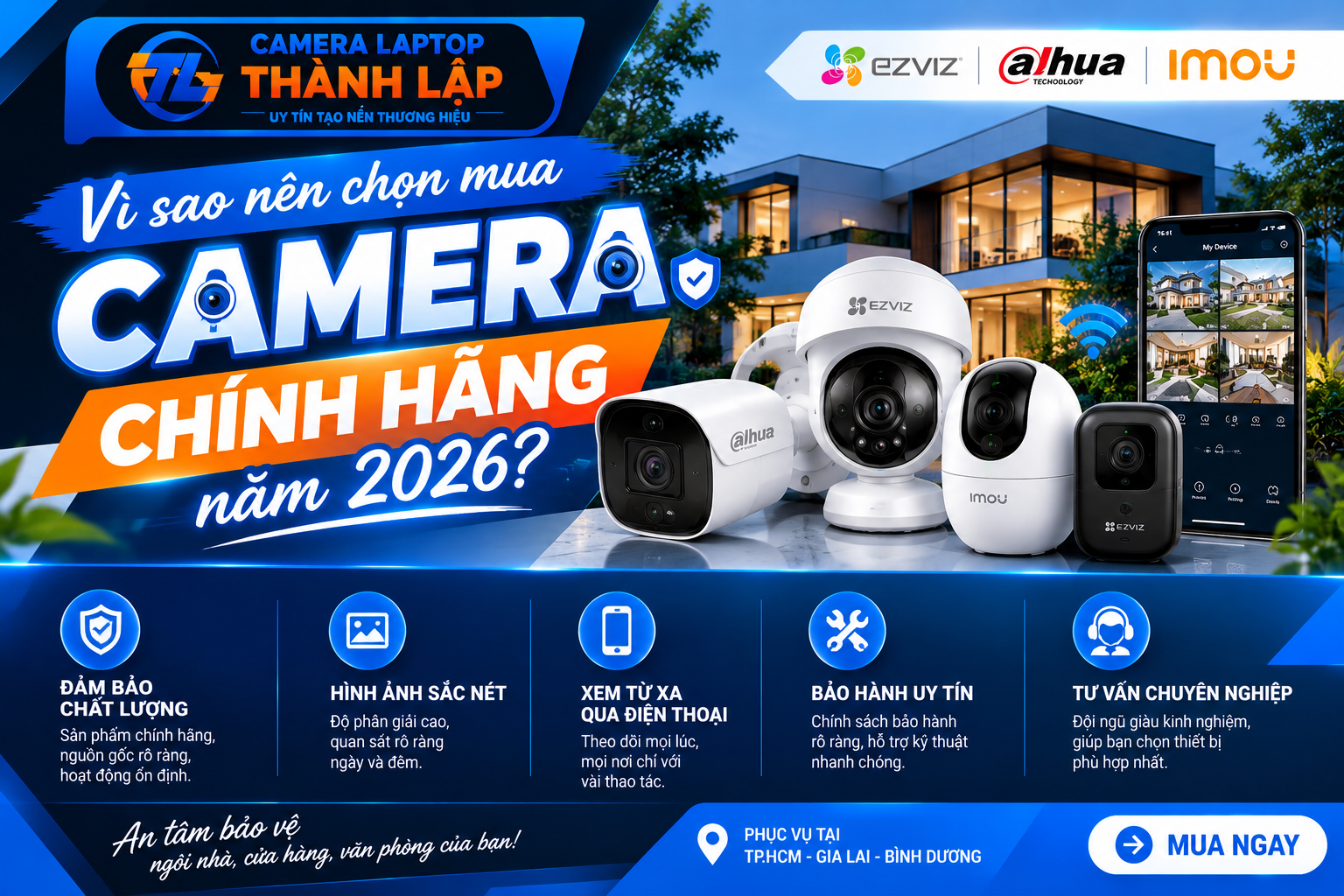 Bán Camera Chính Hãng | Giá Tốt 2026 5 Kinh nghiệm chọn mua camera chính hãng phù hợp - Bán Camera Chính Hãng