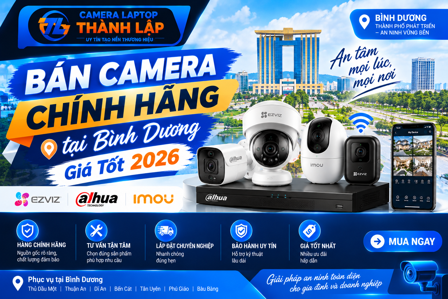 Bán Camera Chính Hãng | Giá Tốt 2026 4 Bán camera chính hãng tại Bình Dương