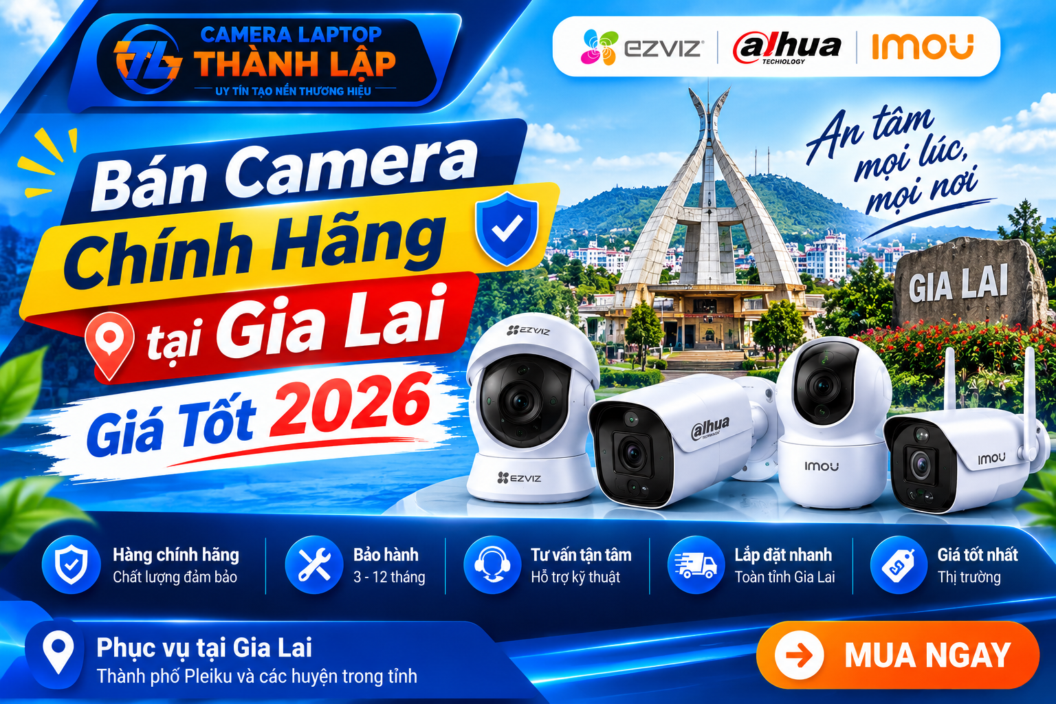 Bán Camera Chính Hãng | Giá Tốt 2026 3 Bán camera chính hãng tại Gia Lai