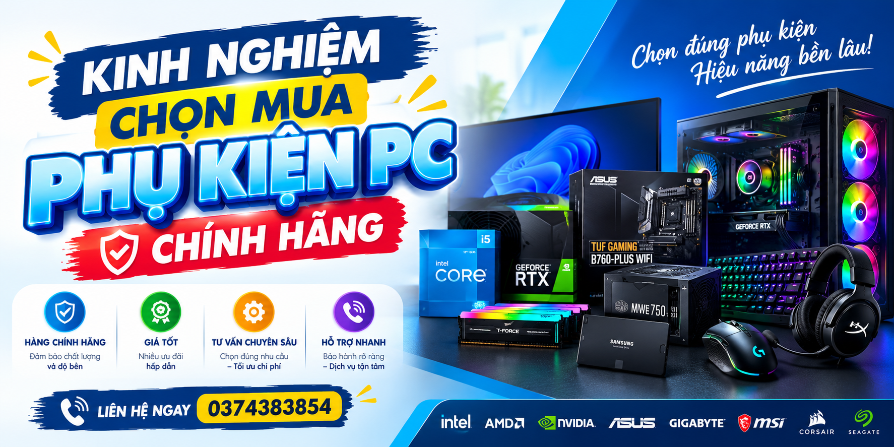 Bán Phụ Kiện PC Chính Hãng TP.HCM