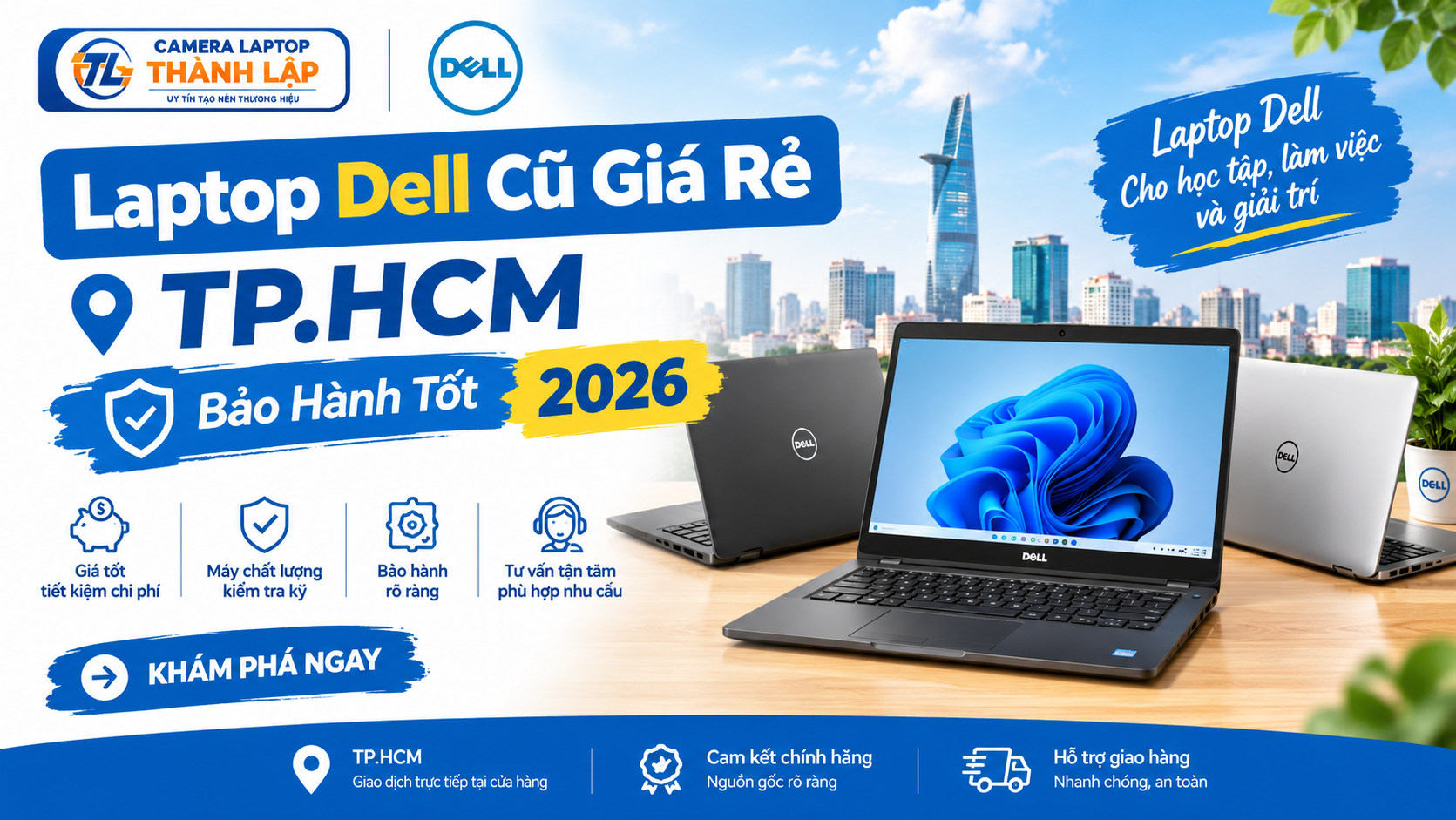 Laptop Dell Cũ Giá Rẻ TP.HCM