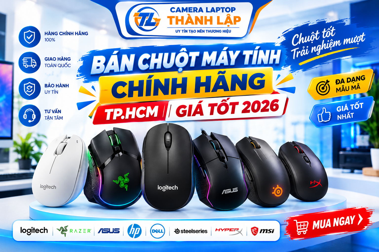 Bán Chuột Máy Tính Chính Hãng TP.HCM | Giá Tốt 2026